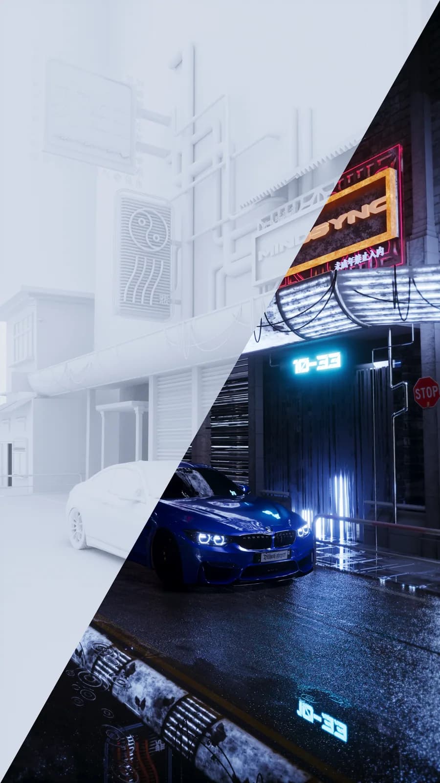 CAR 白膜渲染对半.png